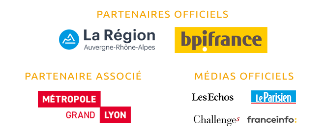 Logos partenaires Go Entrepreneurs Lyon Rhône-Alpes